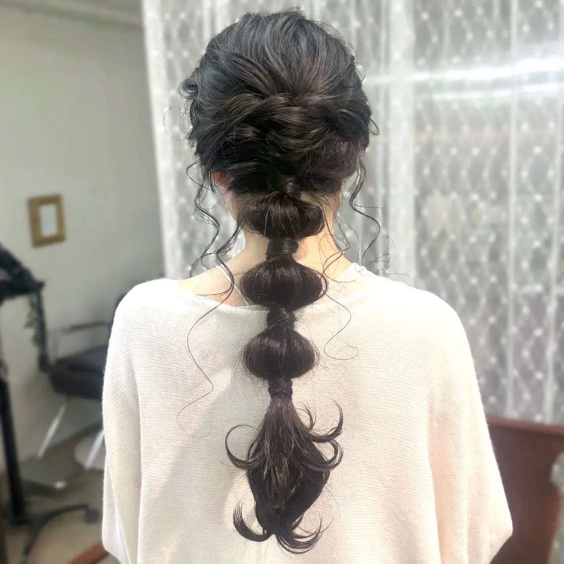 ロング ヘアアレンジ ロング おくれ毛 ヘアセット ヘアアレンジ 表参道 💠Ayano💠のヘアスタイル