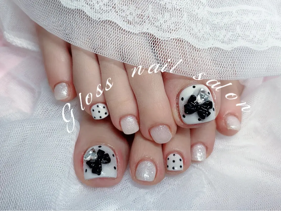 ネイル フットネイル Meri💅ジェル& チップ長さだし専門のネイルデザイン