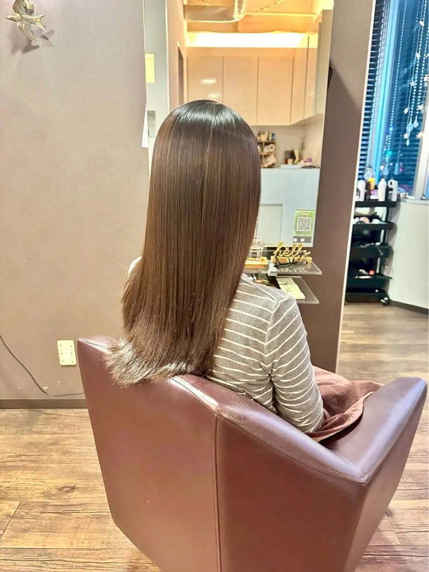 ロング ヘアカラー 奥村 みさのヘアスタイル