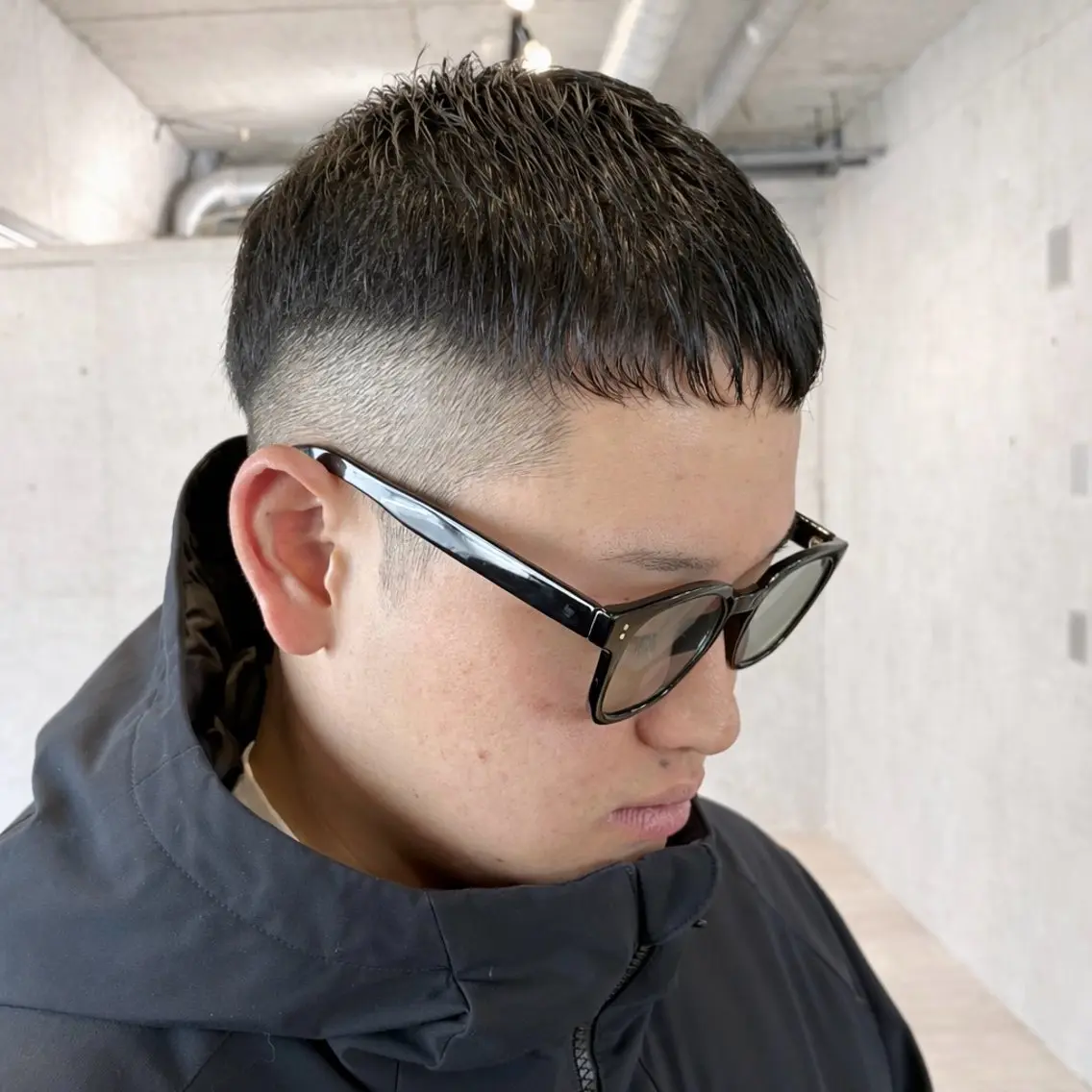 ショート メンズ カット スナップフォト確認 お願いします!竹内のヘアスタイル