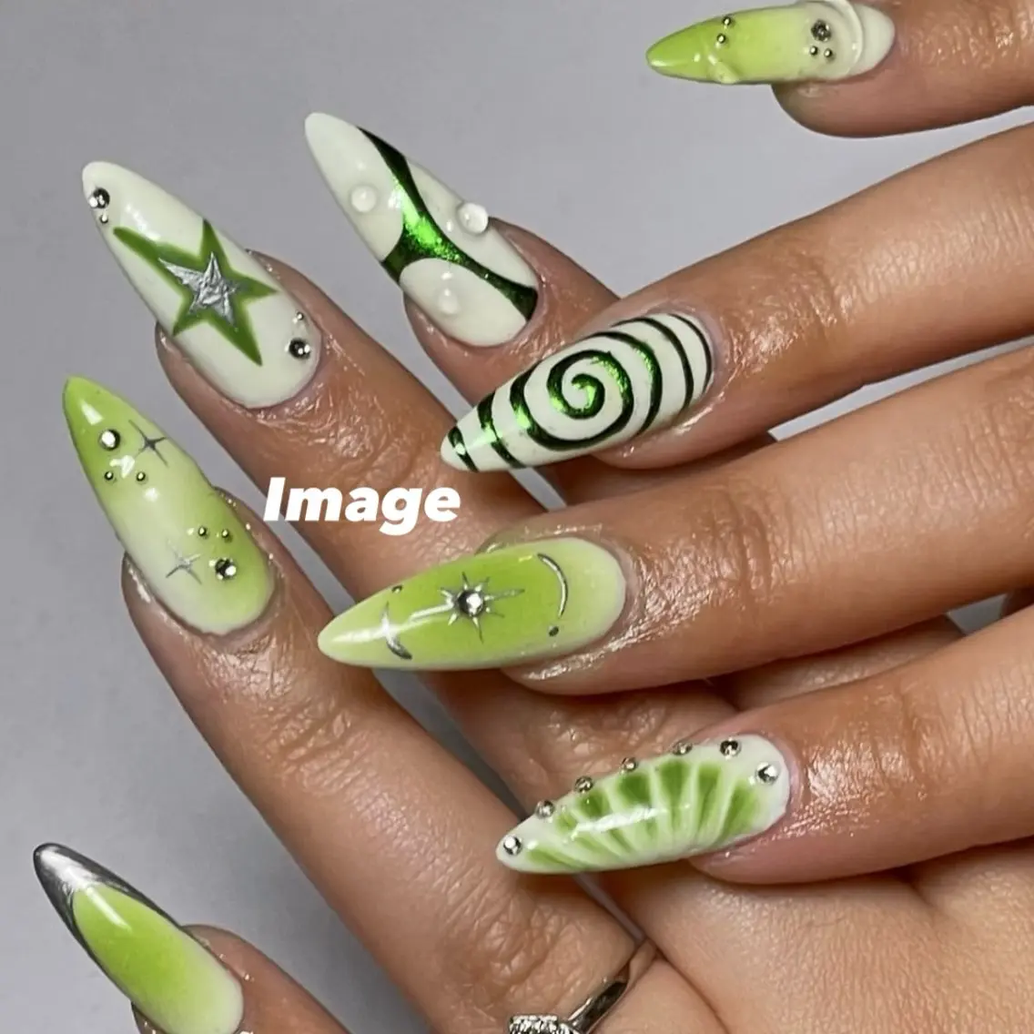 ネイル ロングネイル ハンドネイル Nail salon Euphoriaのネイルデザイン