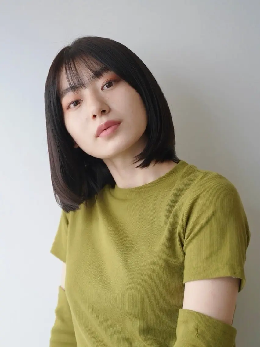 《平日カット》✂️3cm以上カット✂️切りっぱなしボブ+シャンプーナノスチームトリートメントの写真