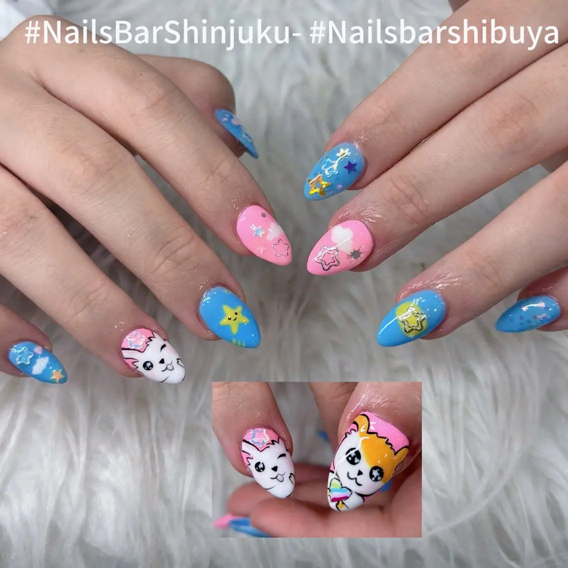 ネイル フラッシュネイル フレンチネイル ジェルネイル ガラスフレンチ 氷ネイル・うるうるネイル NAILS BAR SHINJUKUのネイルデザイン