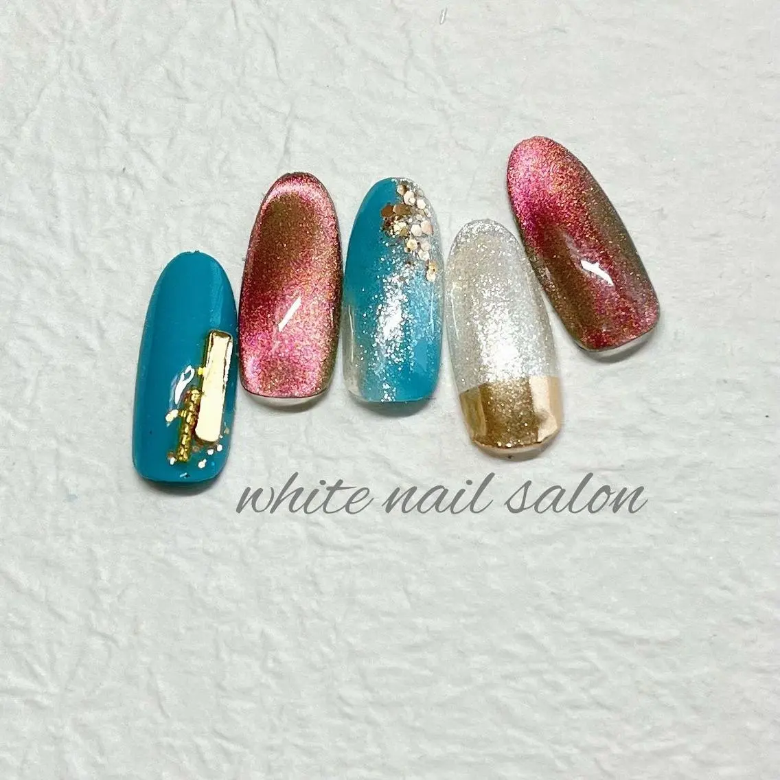 ネイル フットネイル ジェルネイル ハードジェル ラメ(グリッター) 持ち込み ハンドネイル white nail salonのネイルデザイン