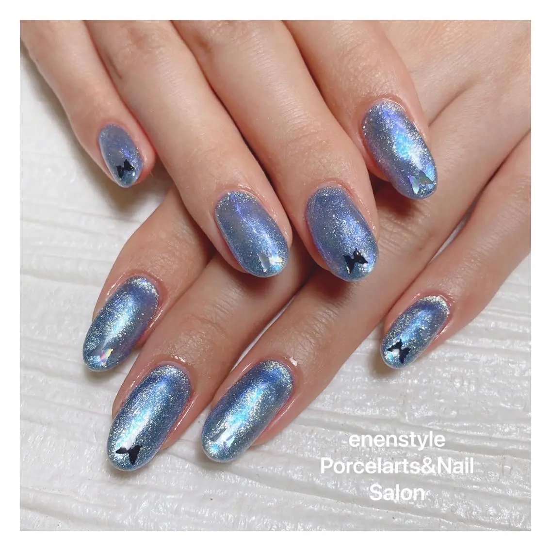 ミディアム ネイル ハンドネイル 🐾enen style 🐾のネイルデザイン
