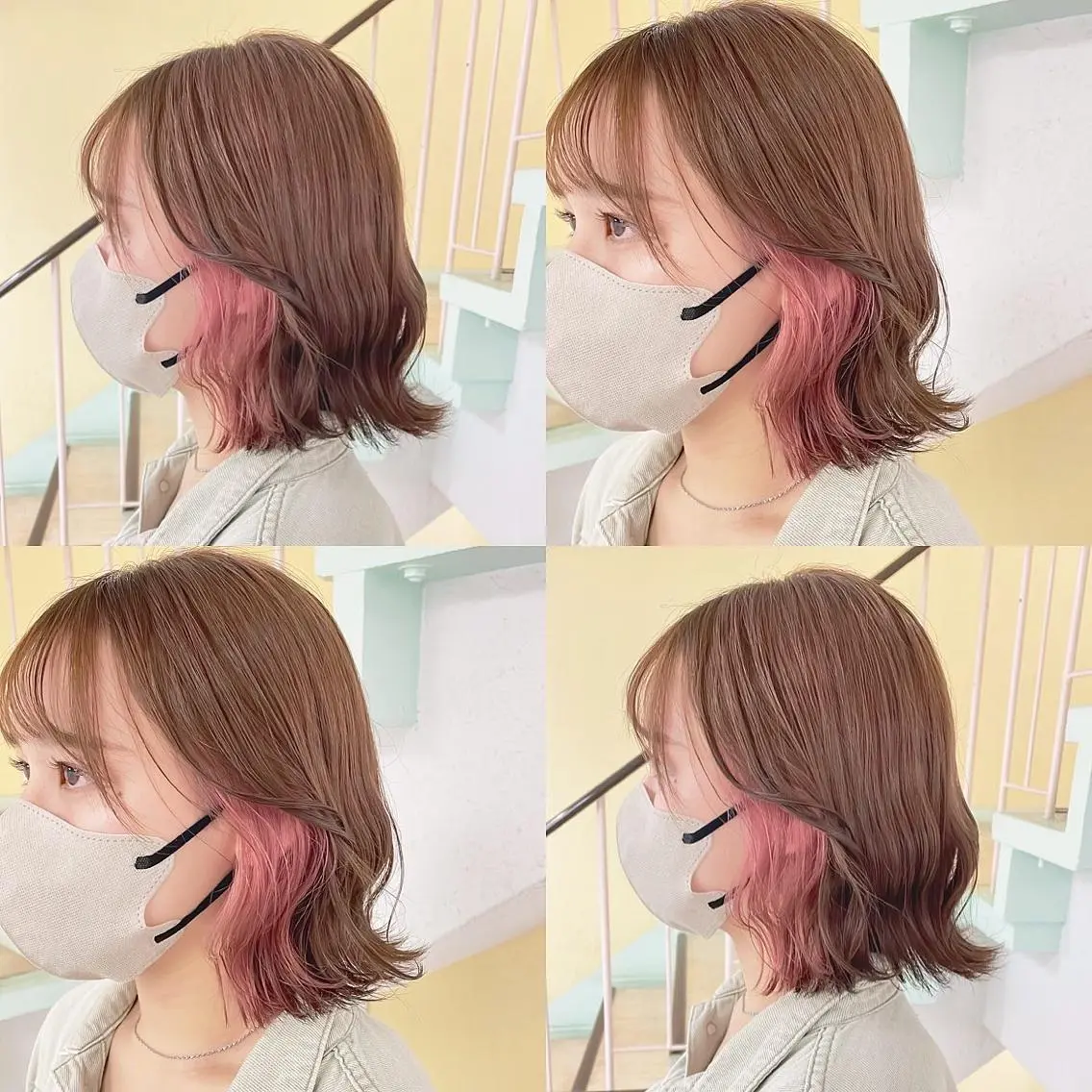 カラー ヘアカラー トリートメント 渋谷:インナーカラー ／🍒エリカ🍒のヘアスタイル