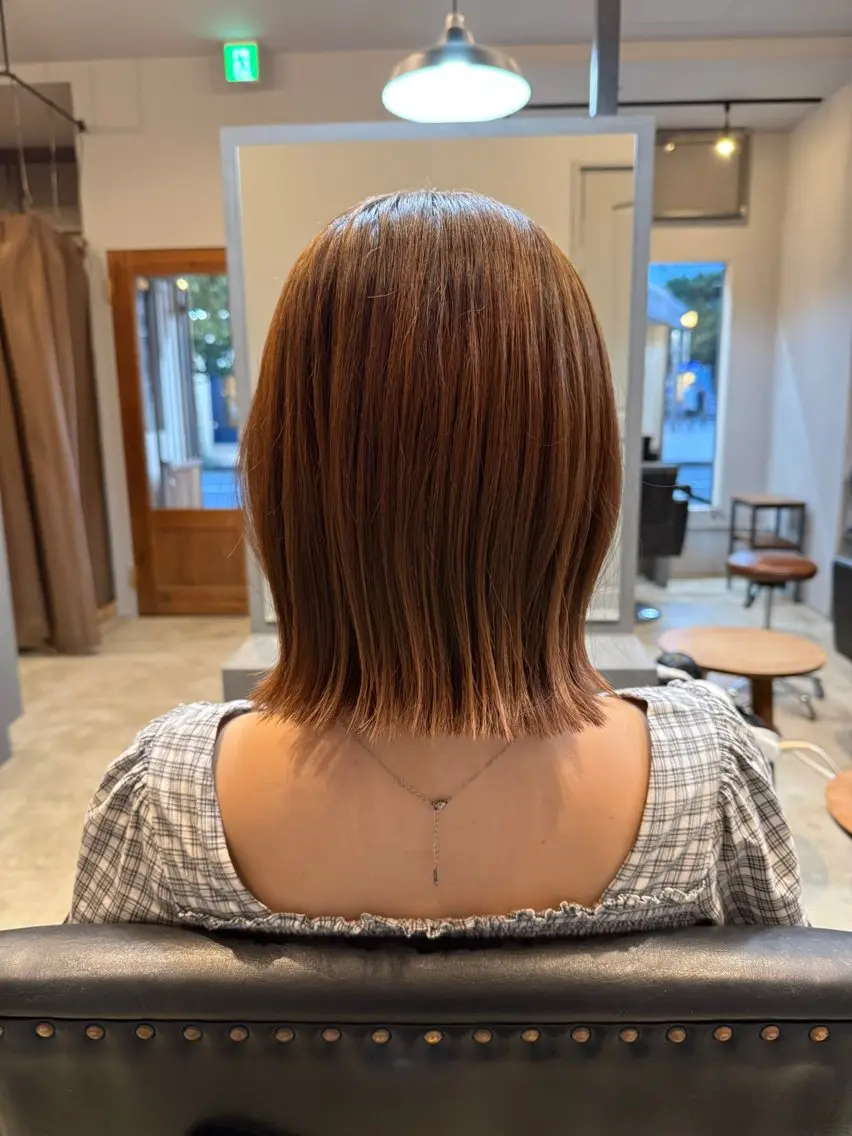 ミディアム ボブ くびれヘア 外ハネヘア Babylone 飯尾 香音のヘアスタイル