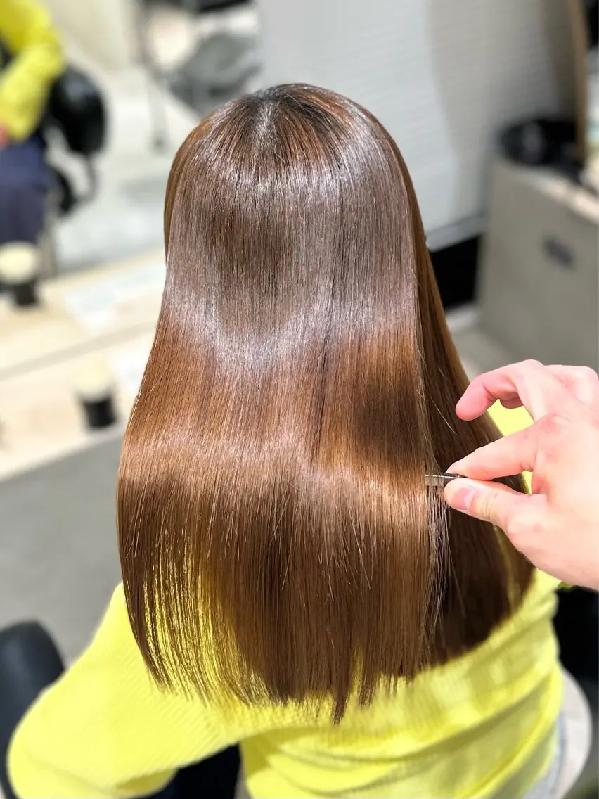 セミロング パーマ 縮毛矯正 トリートメント 美髪矯正🫧艶髪特化 🫧関口太郎のヘアスタイル