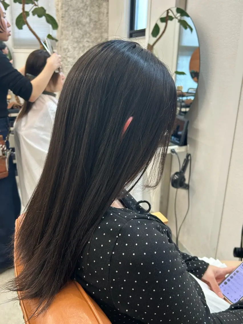 ロング 髪質改善 トリートメント 縮毛矯正 大矢 歩武のヘアスタイル