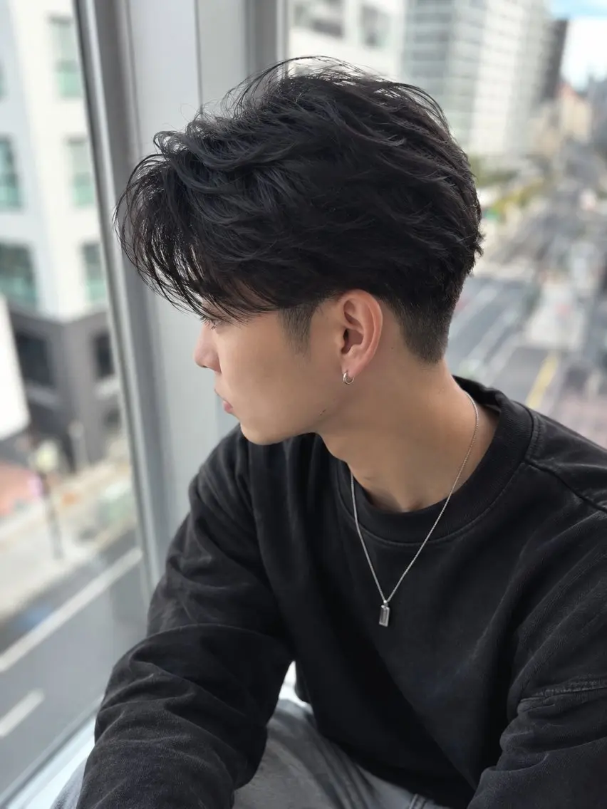 ショート パーマ 🔥メンズ特化方🔥 似合わせ💈三宅悠斗のヘアスタイル