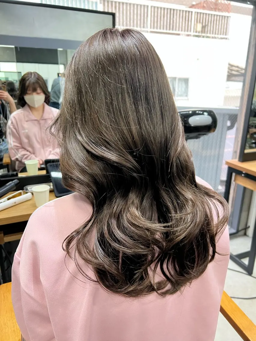 セミロング カット ヘアカラー トリートメント maya🇰🇷韓国 レイヤー/顔まわりのヘアスタイル
