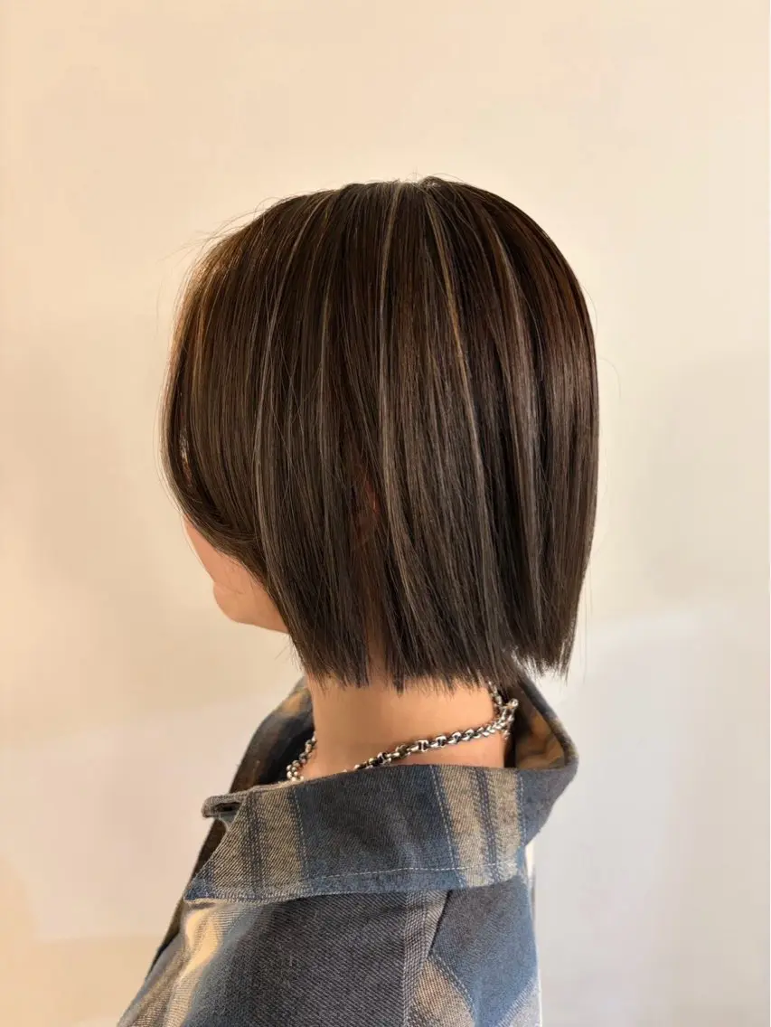 ミディアム カラー ハイライトカラー ハイライト ヘアカラー オーガニックカラー/ ハイライト/kahoのヘアスタイル