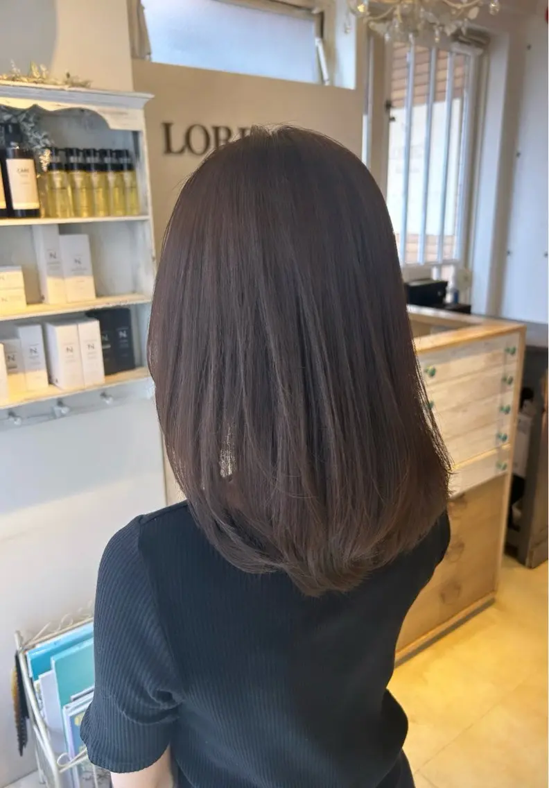 カラー ヘアカラー トリートメント 山本美月♥️艶カラー ♥️暖色カラー♥️のヘアスタイル