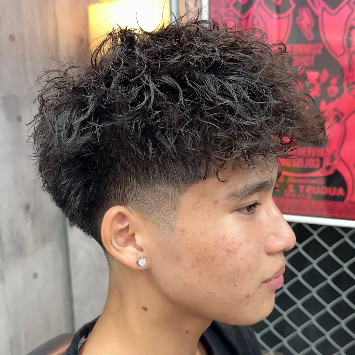 ショート パーマ メンズ メンズ専門🥸 フェード特化 涼太のヘアスタイル