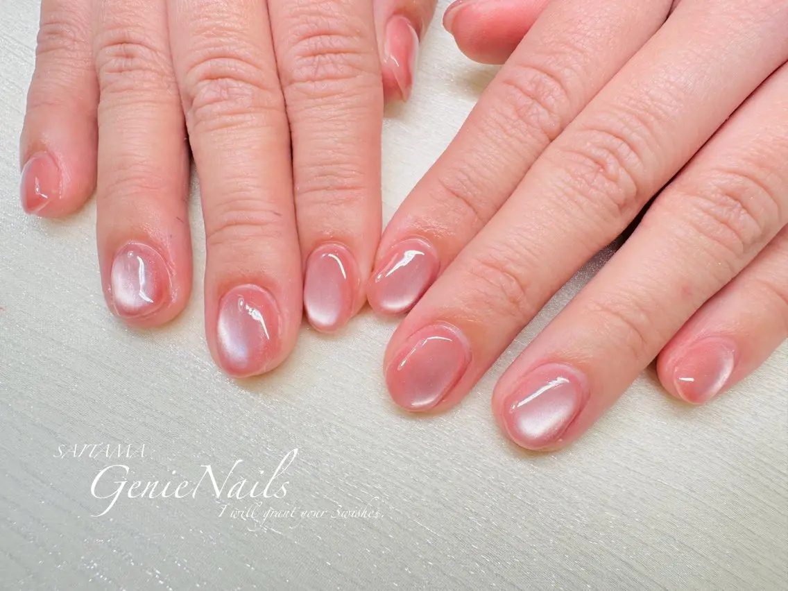 メンズ ネイル アートネイル 氷ネイル・うるうるネイル ロングネイル メンズネイル 持ち込み Genie Nailsのネイルデザイン