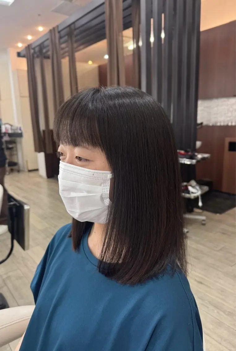 ミディアム カット トリートメント 大橋 由莉子のヘアスタイル
