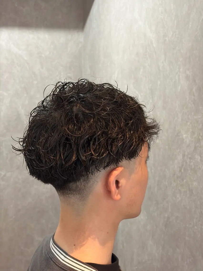 ショート パーマ メンズ 高橋 怜玖/仙台/長町のヘアスタイル