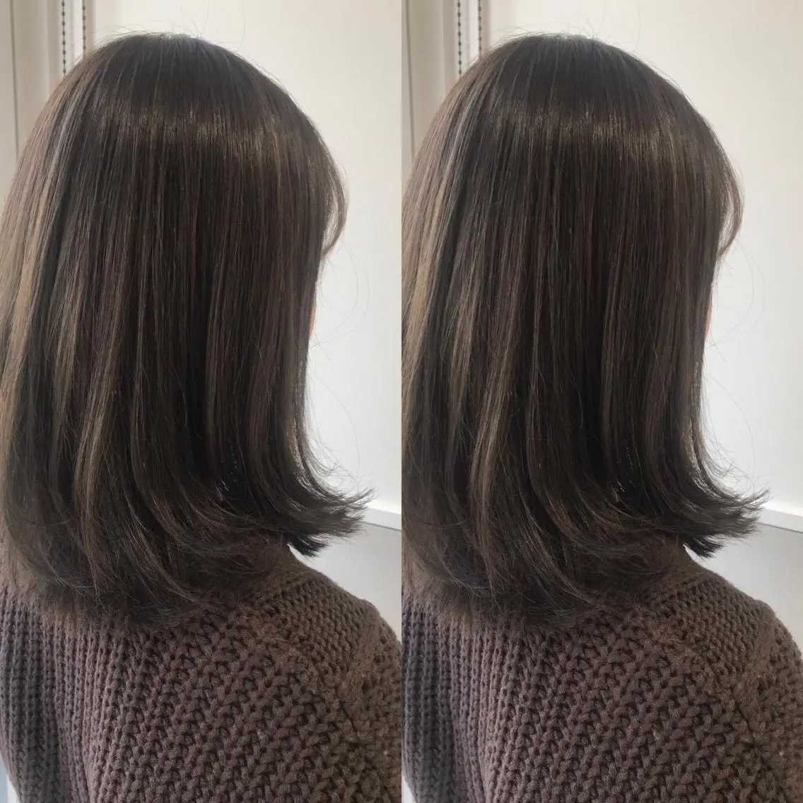 ミディアム カラー ヘアカラー ヘッドスパ 小栗 麻衣のヘアスタイル