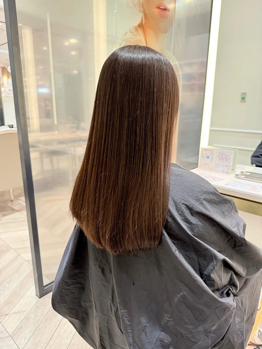 ロング カラー 透明感カラー🫧 幕内梨乃亜のヘアスタイル