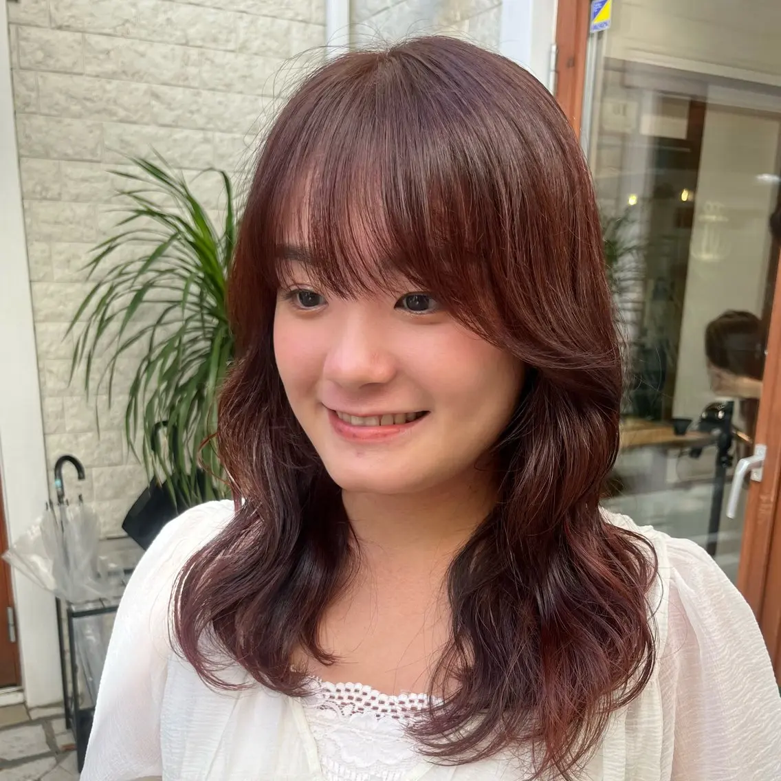 セミロング カラー ヘアアレンジ ブリーチ トリートメント カット ヘアカラー トリートメント 無料カットモデル‪✨ ✂️Nanami🌷のヘアスタイル