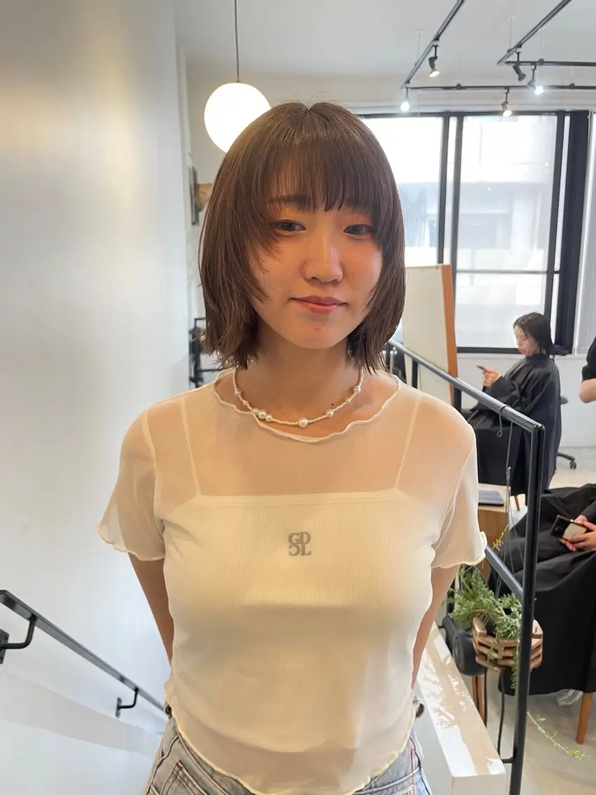 ショート カット ヘアカラー トリートメント ボブ／パーマ指名 No. 1🍃れんとのヘアスタイル