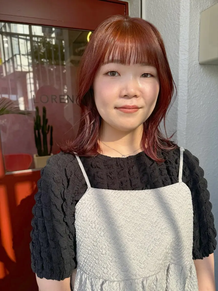 ミディアム 縮毛矯正/レイヤー /kirara🌼のヘアスタイル