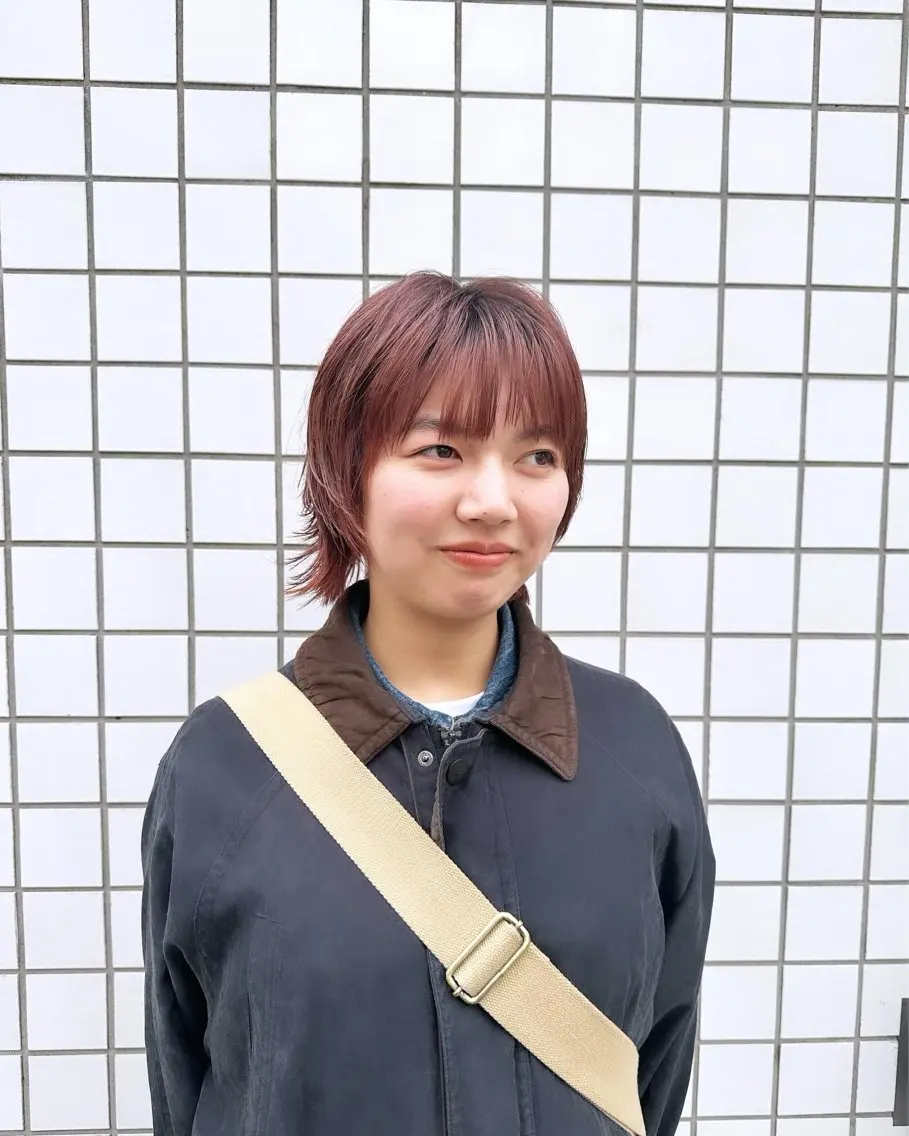 ミディアム カラー 似合わせカット /パーマ岡本淳平のヘアスタイル