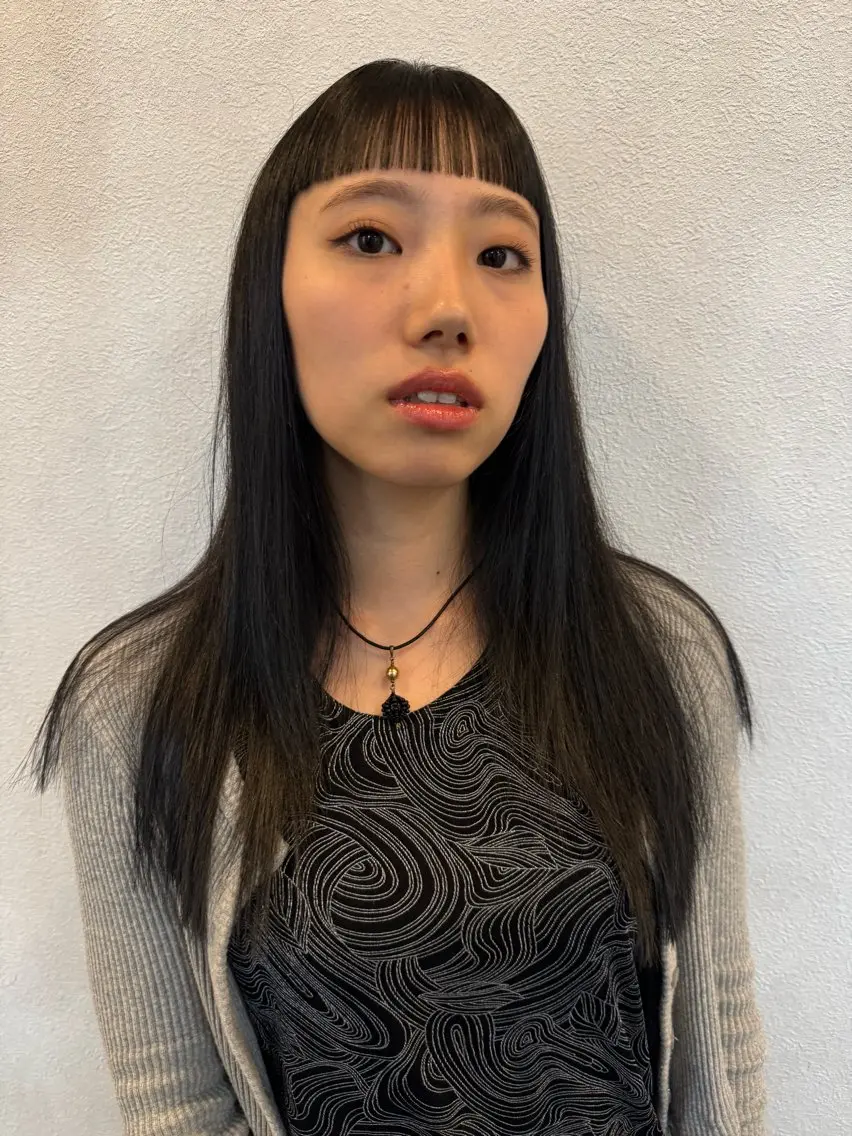 セミロング オサナイ ユウタのヘアスタイル