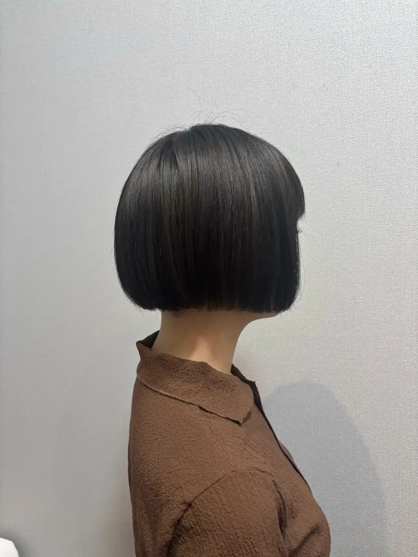 ショート カラー ショートボブ 黒髪 ボブ ショートヘア 髙木 雅子のヘアスタイル