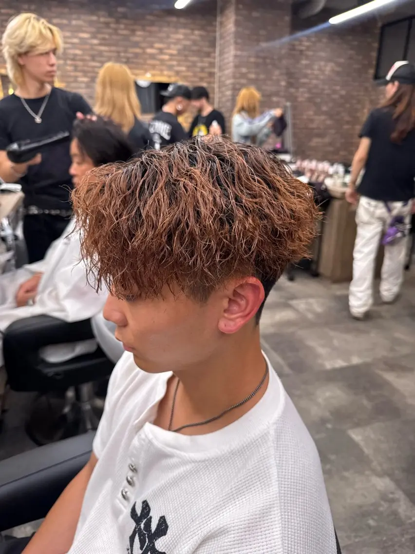 パーマ メンズ カット パーマ ツイスパ/シャドウ MANARUのヘアスタイル