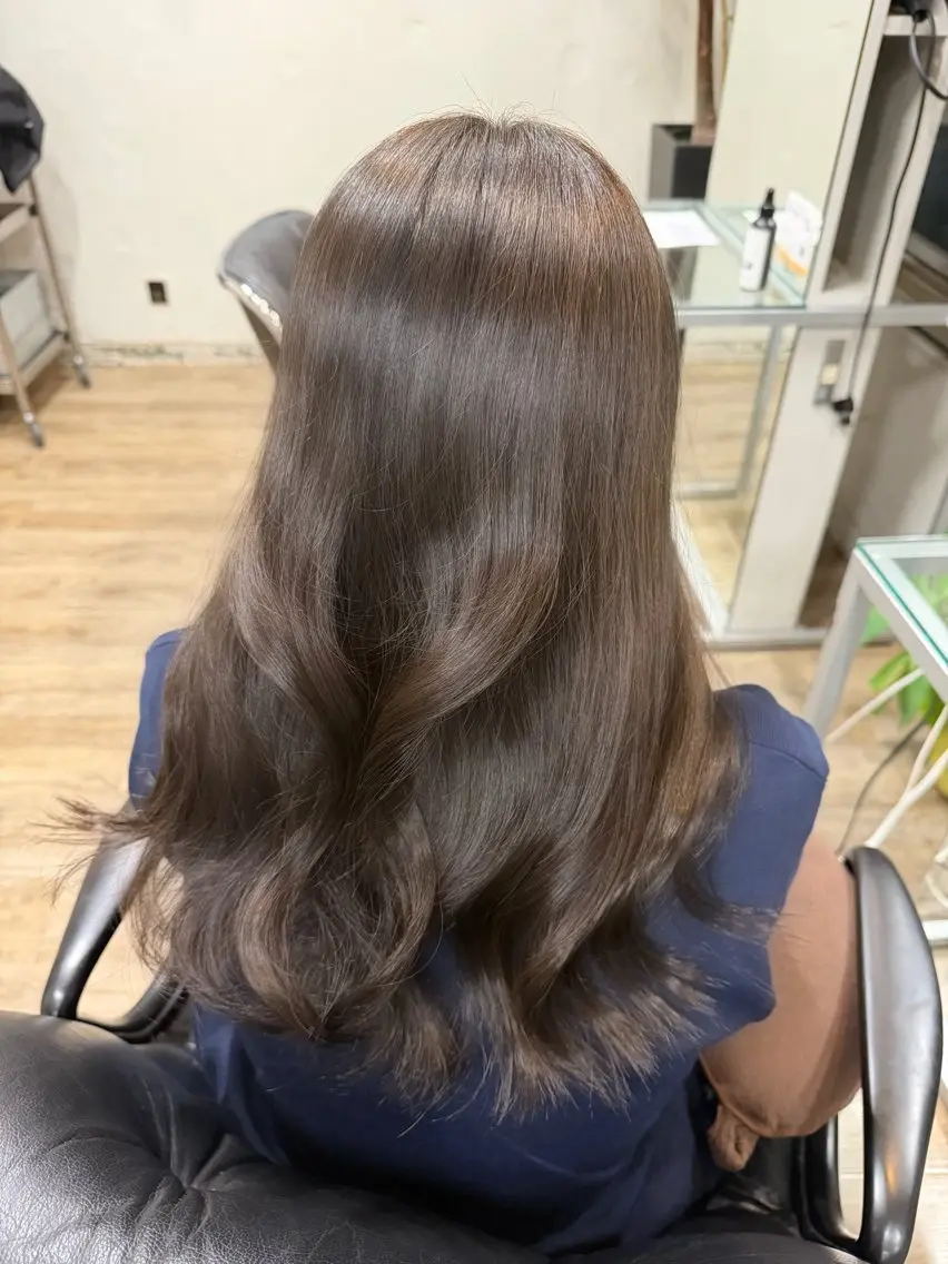 セミロング ヘアカラー トリートメント Hinata🫧 透明感カラー/元町のヘアスタイル