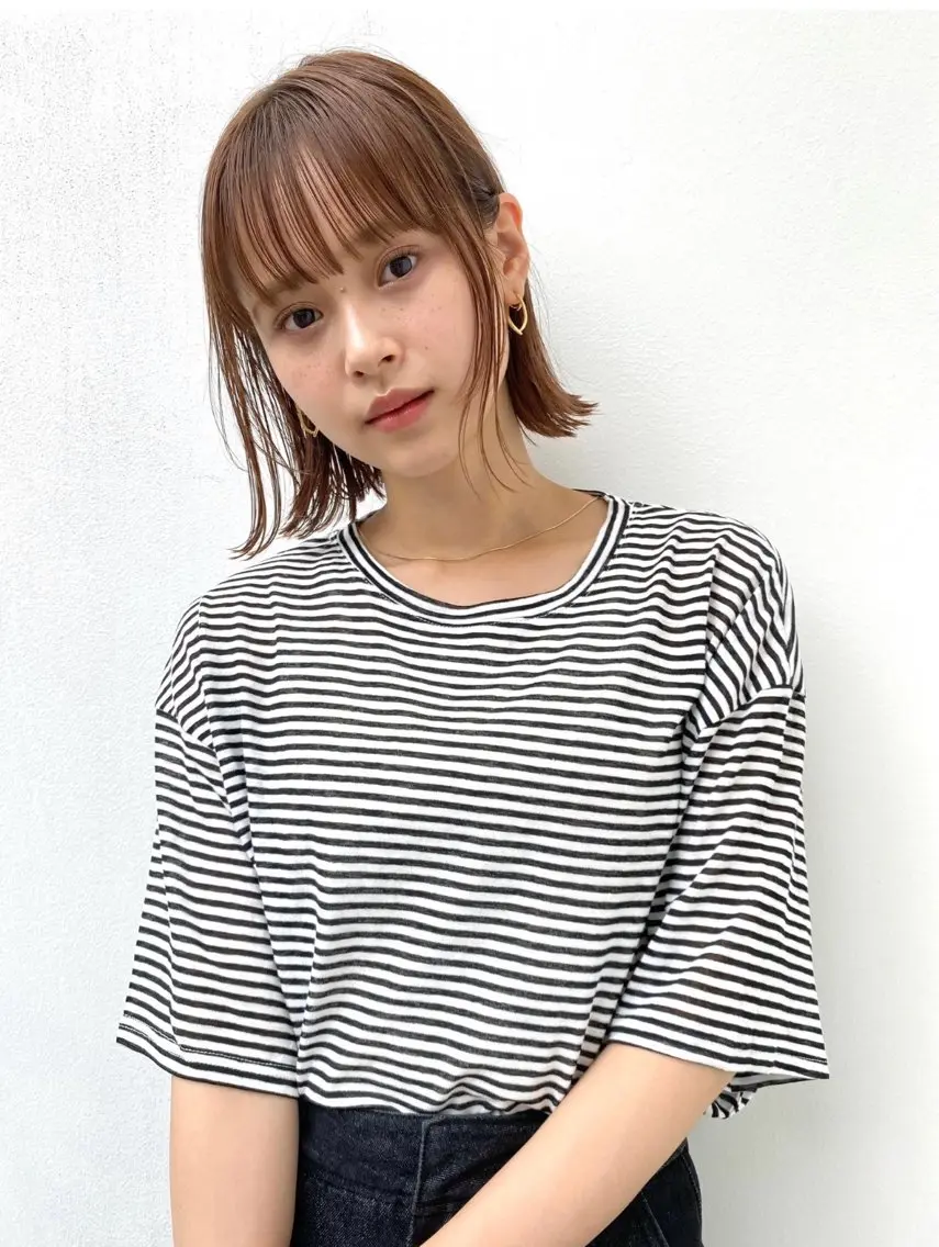 ミディアム ボブ green 実秋/メンズカットのヘアスタイル