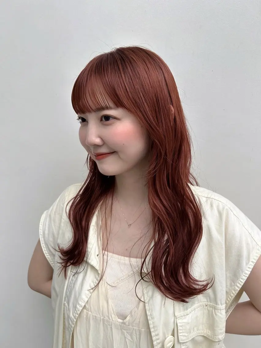 セミロング ヘアカラー トリートメント ヘッドスパ ヘアセット 🌸透明感/レイヤー / 栗林 彩🌸のヘアスタイル