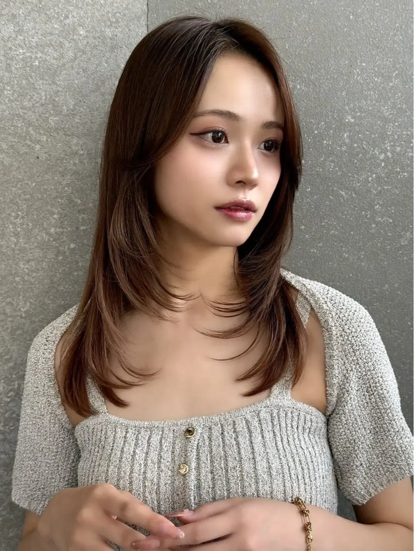 ロング カラー カット トリートメント 仙台I韓国レイヤー I髪質改善I伊藤拓海のヘアスタイル