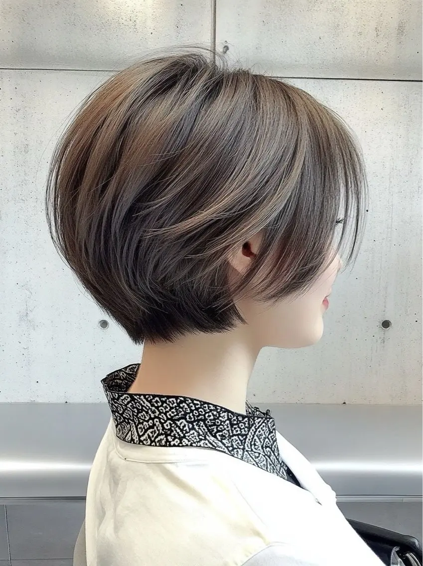 ショート 髪質改善/レイヤー ハッシュカットひなたのヘアスタイル