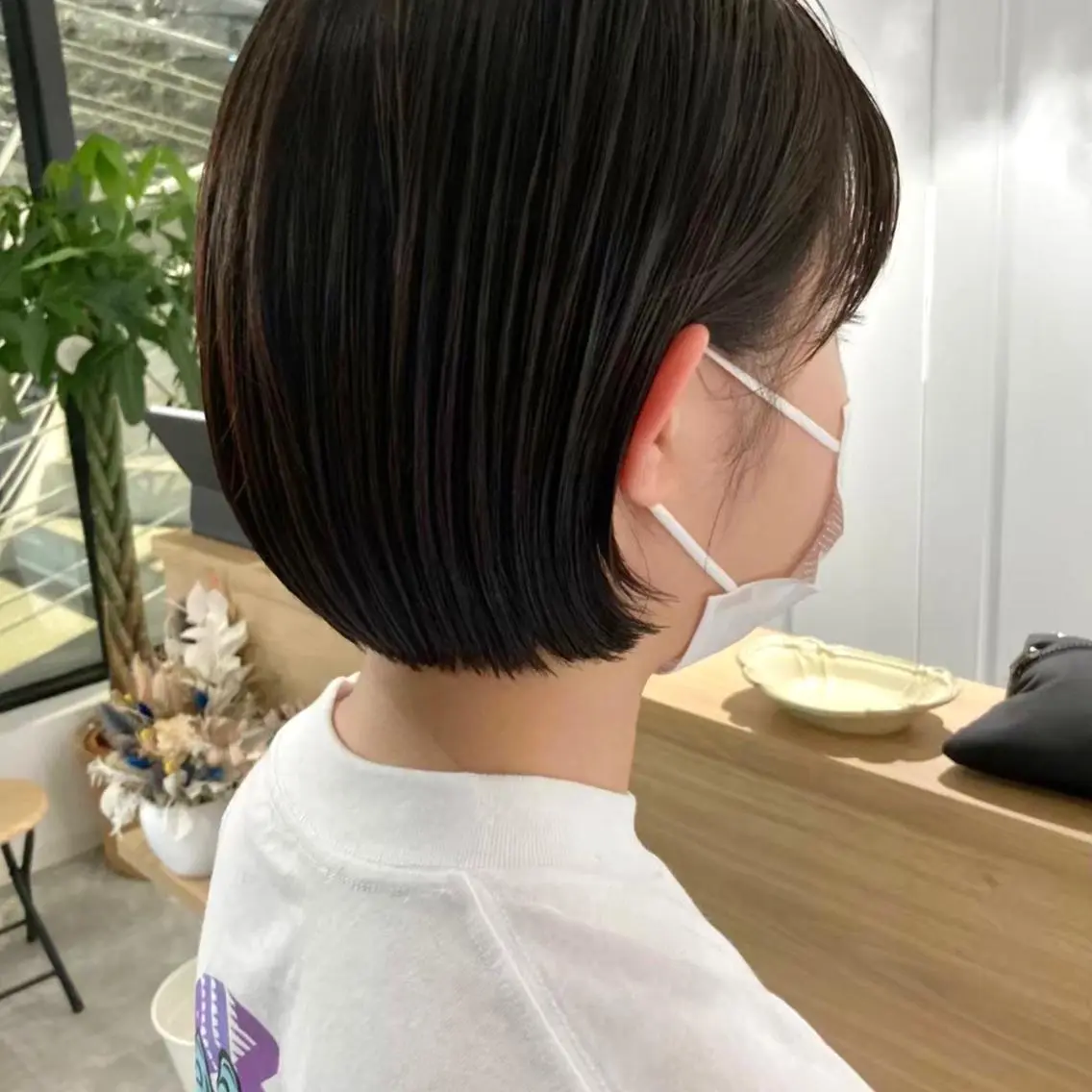 ショート ボブ ハイライト 髪質改善 ショートヘア mai 🎀 / 梅田美容室のヘアスタイル