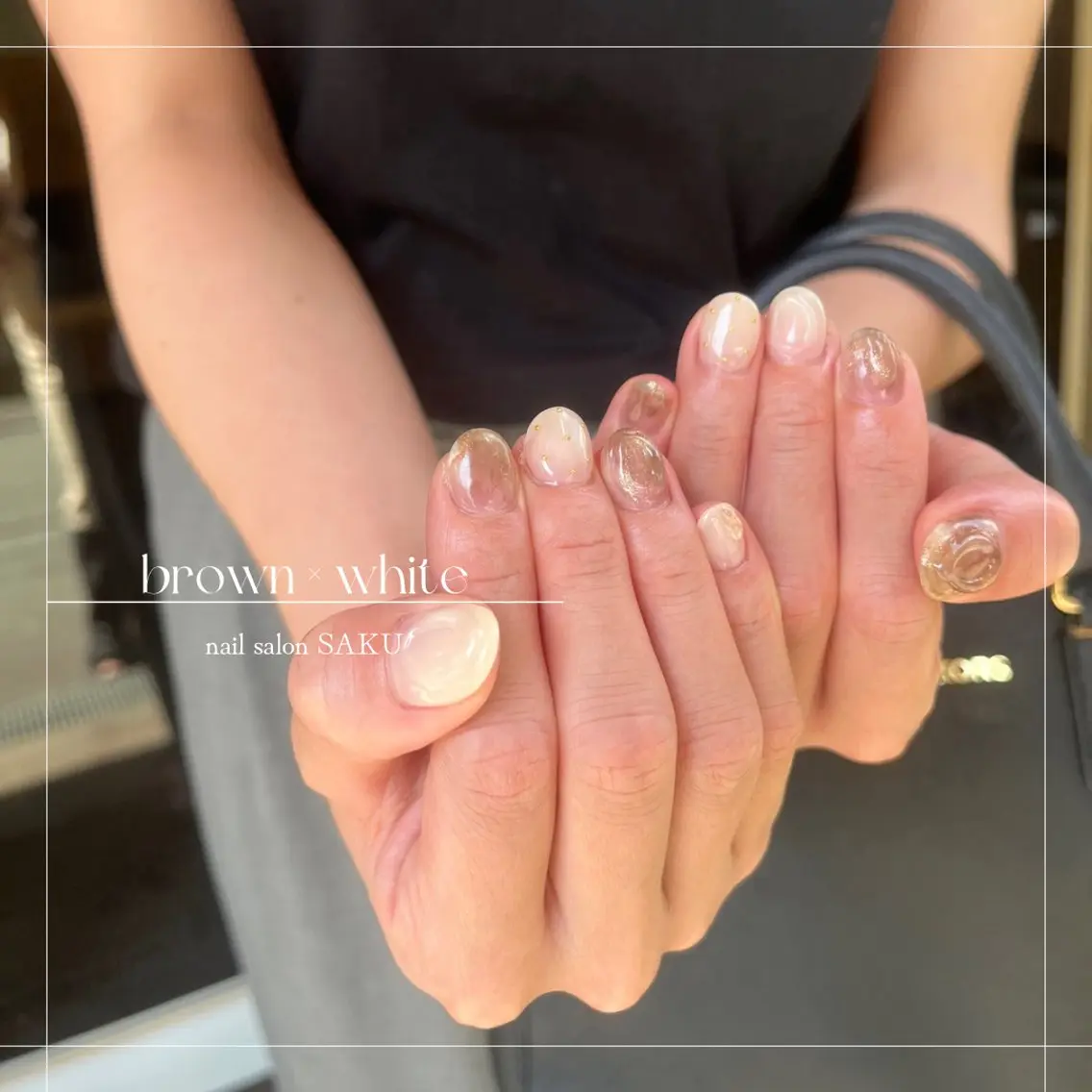 ネイル ニュアンスネイル シンプルネイル SAKU nail 作島茜のネイルデザイン