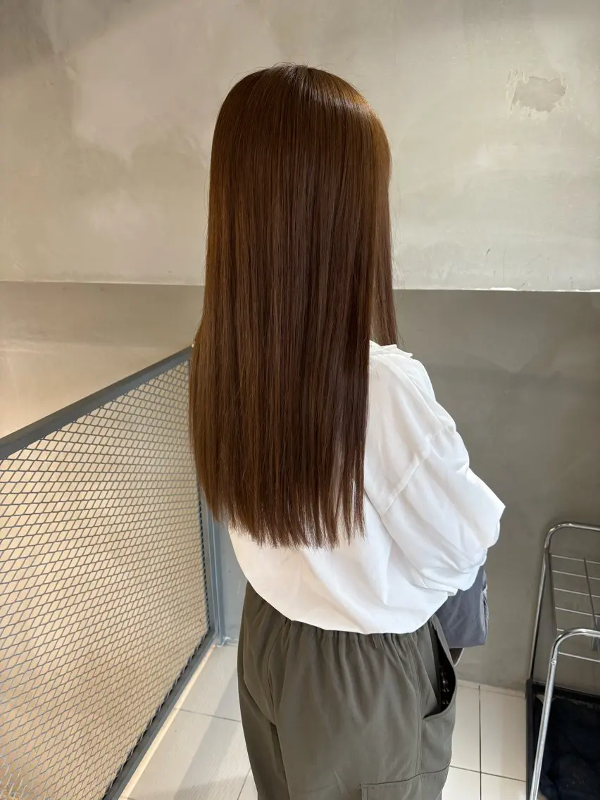 ロング カラー ベージュカラー カット ヘアカラー トリートメント 透明感カラー🫧 nanohaのヘアスタイル