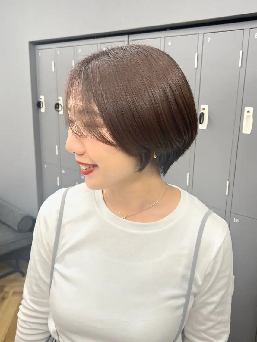 ショート 丸みショート くびれヘア ショートヘア 重里 瑠花のヘアスタイル