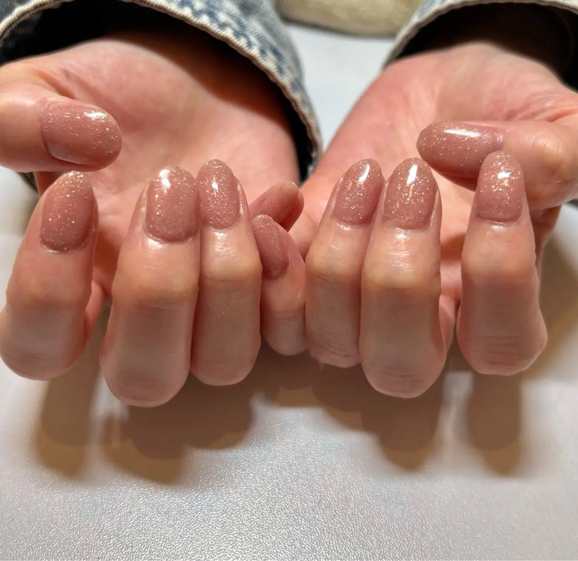 ネイル ラメ(グリッター) ワンカラーネイル ハンドネイル nail salon Cuoréのネイルデザイン