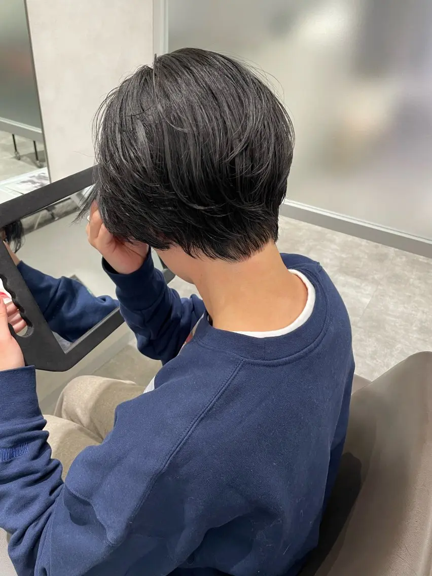 ショート パーマ ショートヘア 細山田 りゅうせいのヘアスタイル