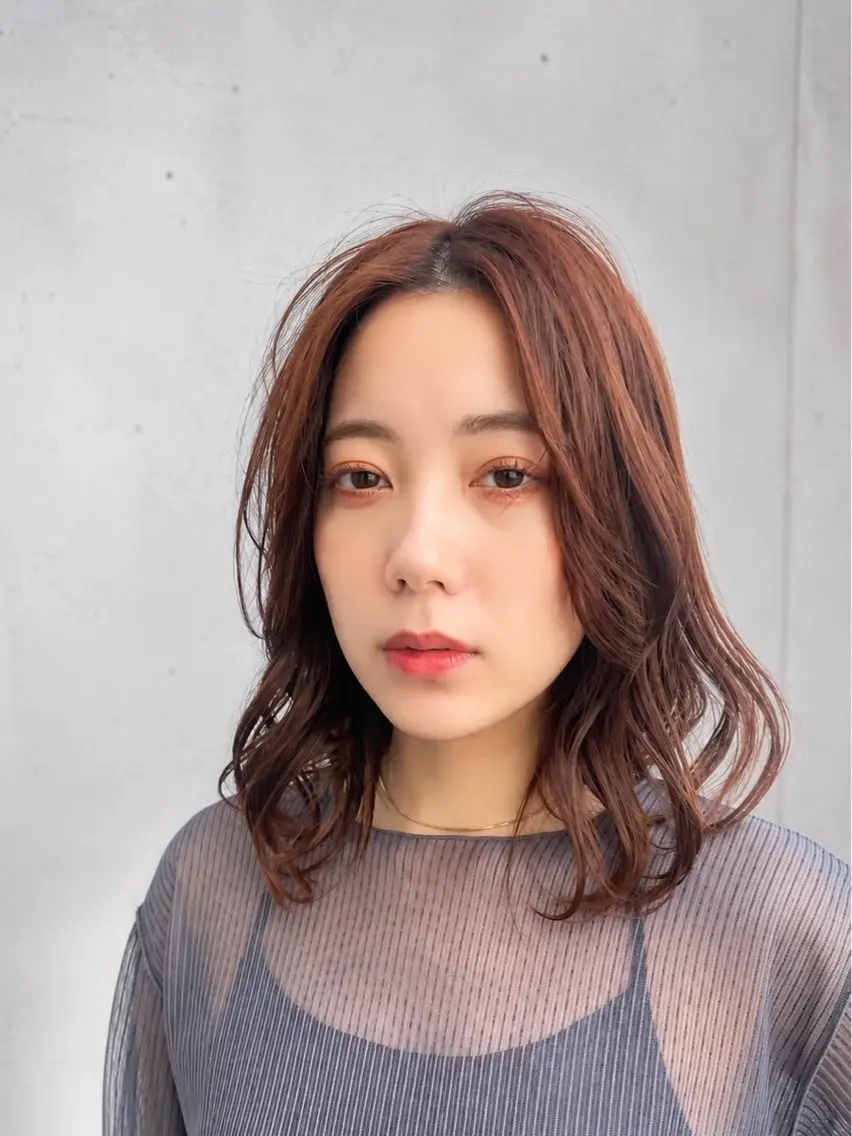 【レディース限定】　大人可愛いミディアムレイヤー➕高級プレミアムトリートメント　¥17000→¥0の写真