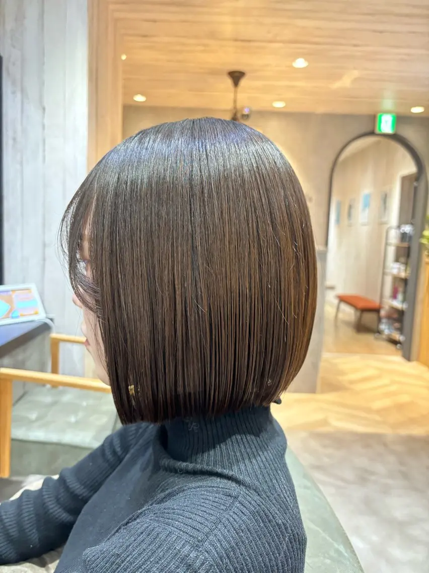 ショート カット ✨似合わせボブ✨ 縮毛矯正のヘアスタイル