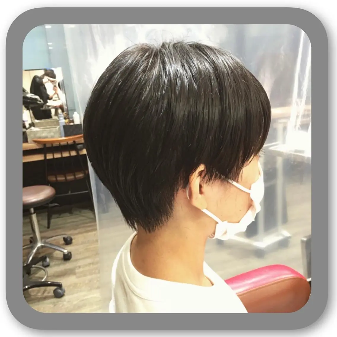 ショート アッシュ ボブ 髪質改善 レイヤーカット ショートヘア カット ショート〜ミディアム 喜多司のヘアスタイル