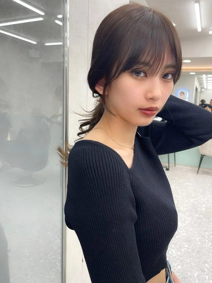 セミロング レイヤーカット 似合わせカット カット ヘアカラー トリートメント 顔周り🇰🇷ロンド レイヤー✨カジワラのヘアスタイル