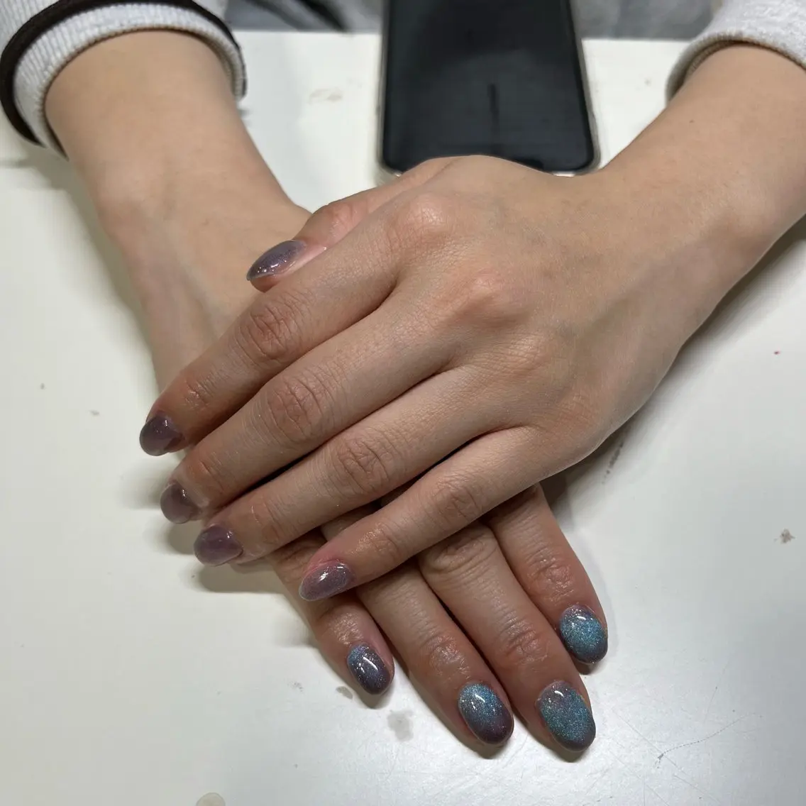 ネイル マグネットネイル ハンドネイル IROHA nail Ami🐊🎀のネイルデザイン