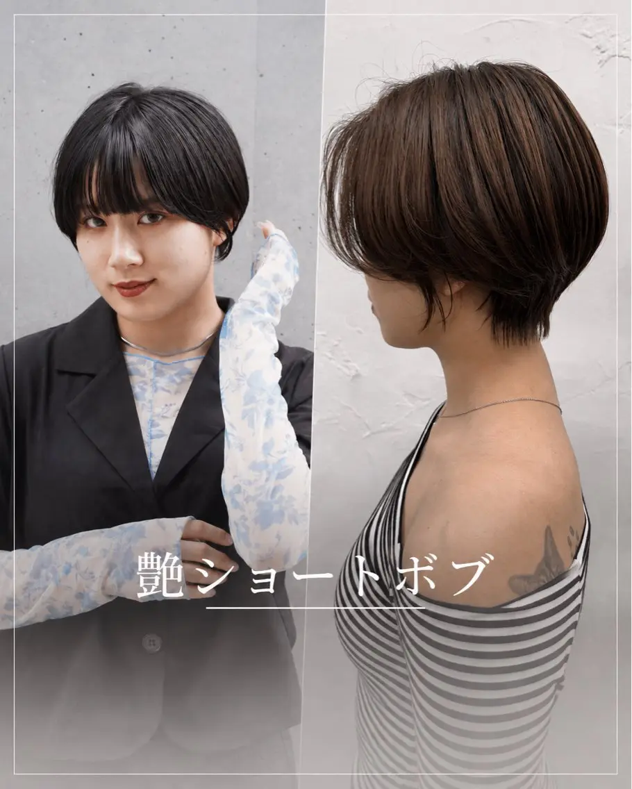 ショート ショートボブ ボブ 似合わせカット ショートヘア 艶カラー/ショート ボブ/TOSHIKIのヘアスタイル
