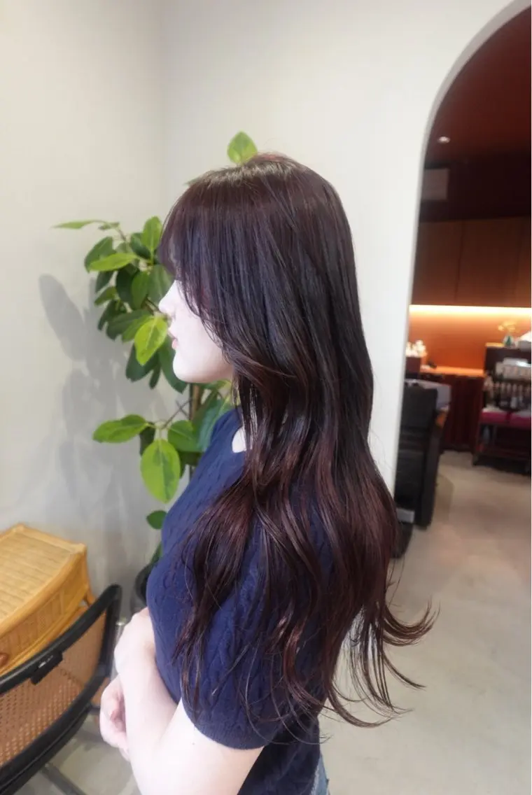 ロング カラー ヘアカラー トリートメント ramphy 加藤 美羽のヘアスタイル