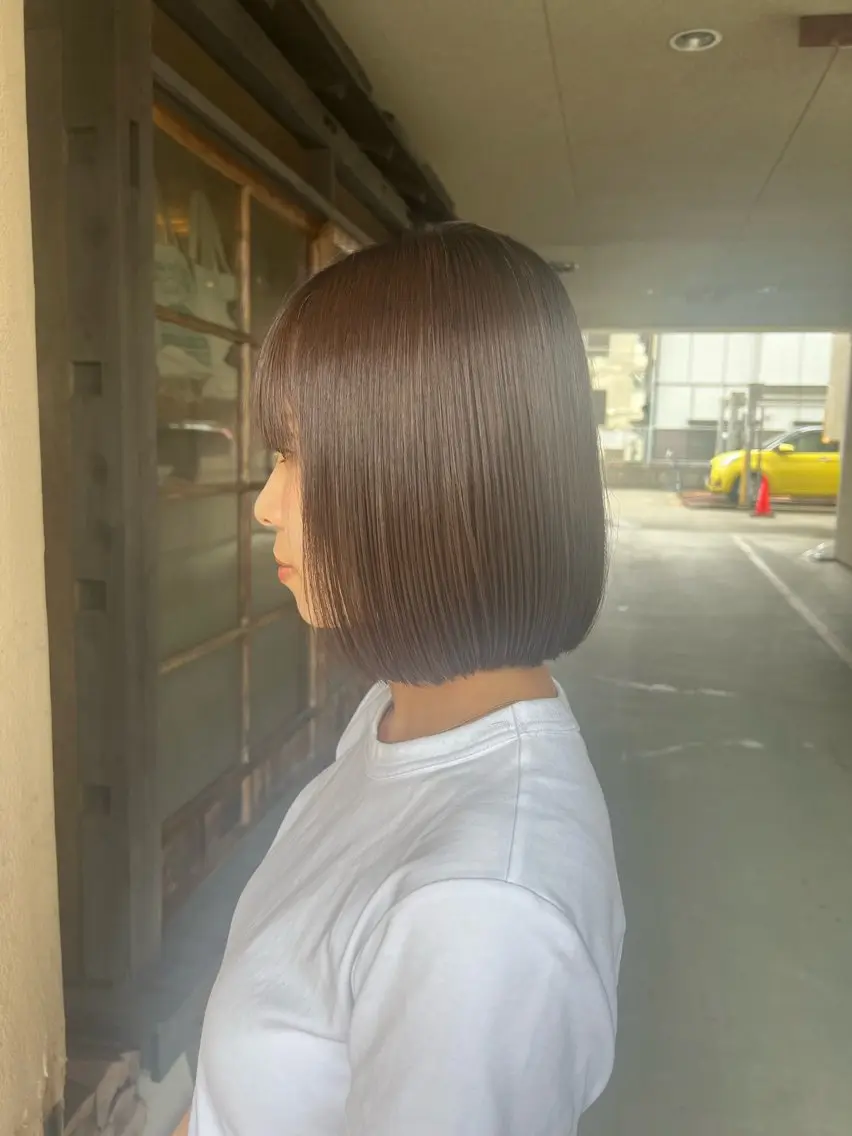 ミディアム カラー ボブ Ⓜ️irai ✮のヘアスタイル