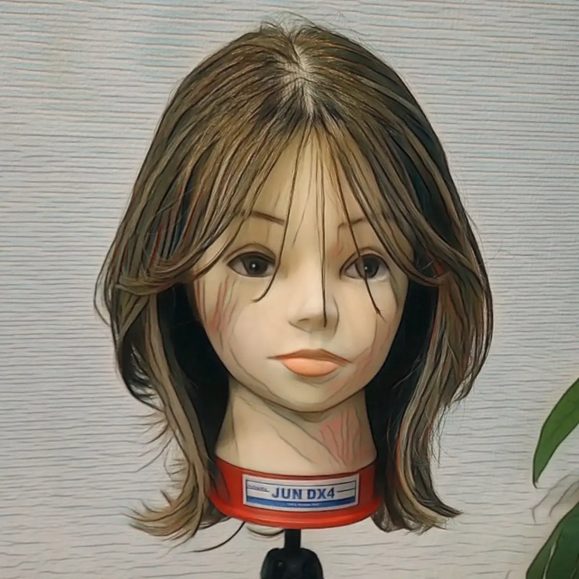 ミディアム シ マのヘアスタイル
